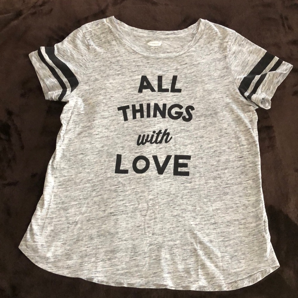 “All Things With Love” Old Navy T-shirt